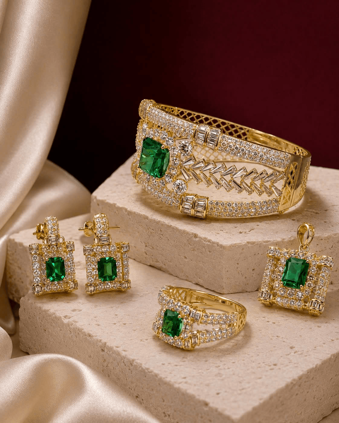 Bộ Trang Sức Lục Bảo